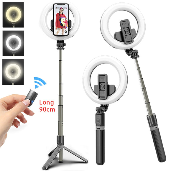 Portable bluetooth Selfie Stick Tripod Extendable Foldable Monopod Light Selfie Stick With Mobile Phone Universal