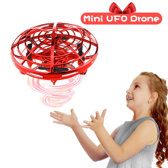 Mini Drone UFO Hand Operated RC Helicopter Christmas gift for kids Drone Infrared Induction Aircraft Flying Ball Toys For Kids