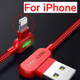 Fast Charging Mobile Phone Cable Charging Cord For iPhones