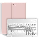 Portable Wireless Bluetooth Keyboard + PU leather Keyboard Protective Case Cover for iPad 10.2 Tablet case with Keyboard